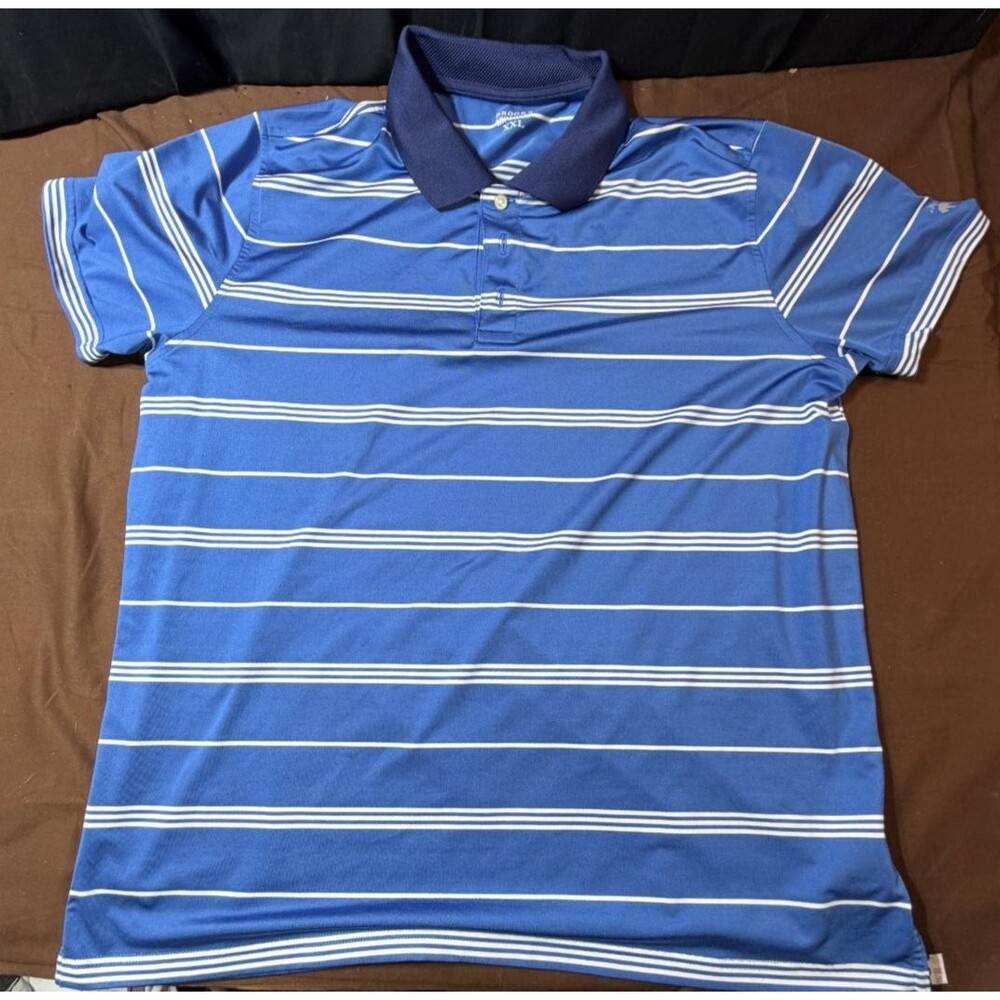Brooks Brothers Men's Fit Polo Shirt Striped XXL Short Sleeve Casual